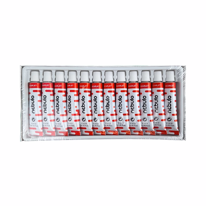 Tempera NEBULO piros 12 ml 12 darabos