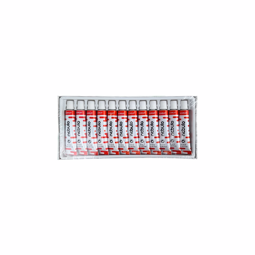Tempera NEBULO piros 12 ml 12 darabos