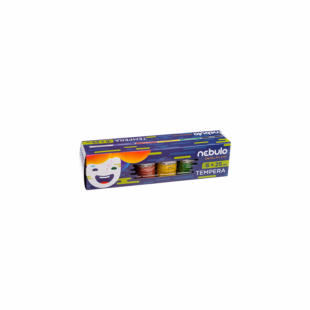 Tempera NEBULO tégelyes 6 darabos 25 ml