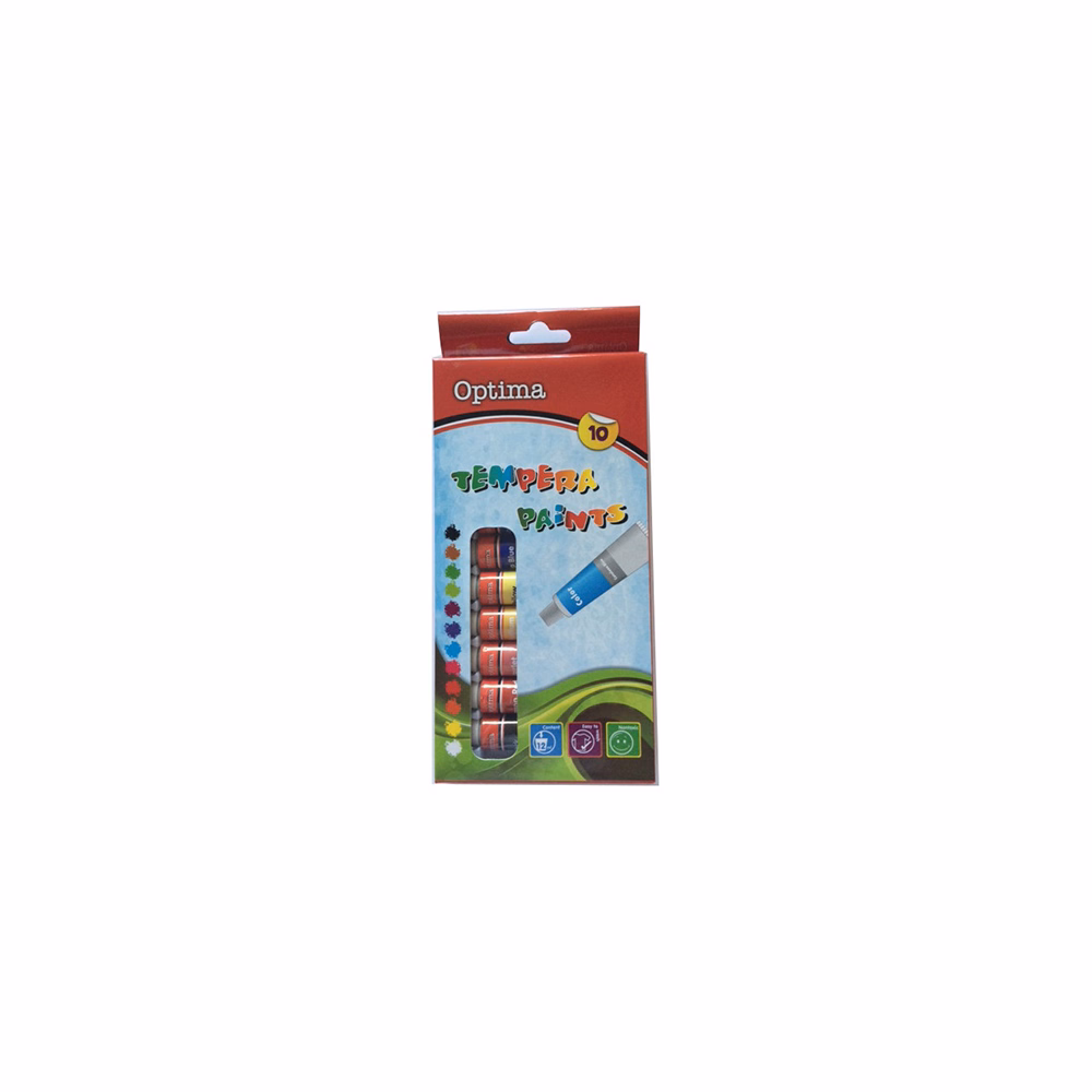 Tempera OPTIMA 12 ml 10  darabos