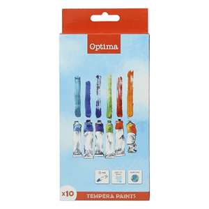 Tempera OPTIMA 12 ml 10  darabos