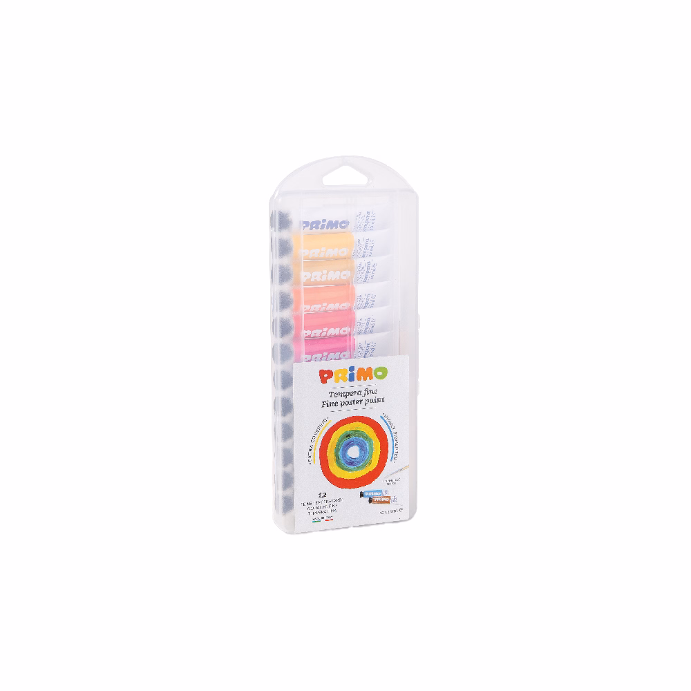 Tempera PRIMO 12 ml 12 szín/készlet