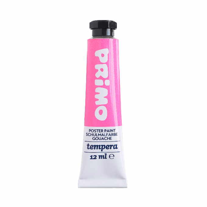 Tempera PRIMO 12 ml 4 neon + 8 metál 12 szín/készlet