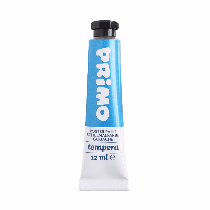 Tempera PRIMO 12 ml 4 neon + 8 metál 12 szín/készlet