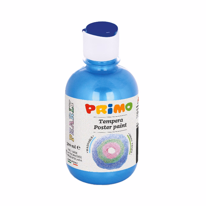 Tempera PRIMO 300 ml csillámos kék