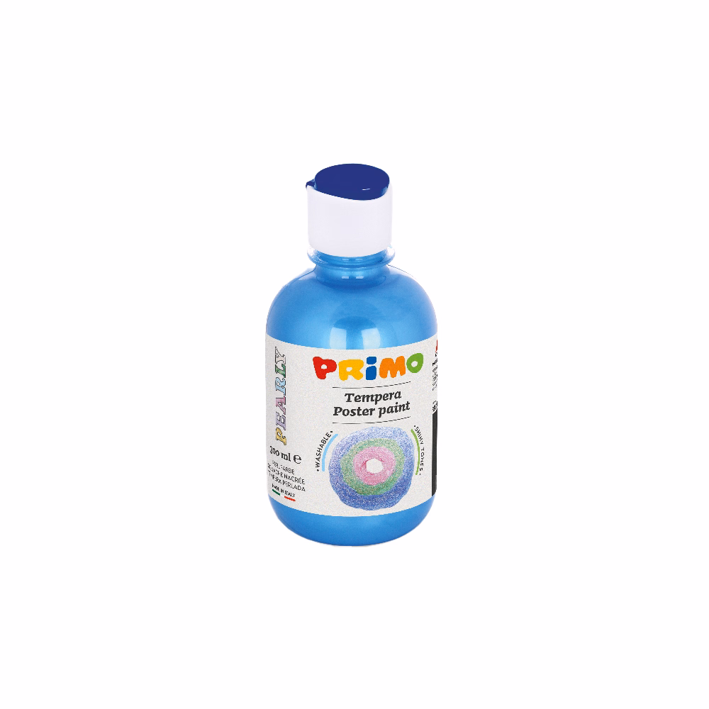 Tempera PRIMO 300 ml csillámos kék