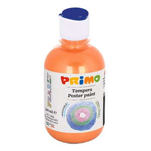 Tempera PRIMO 300 ml csillámos narancssárga