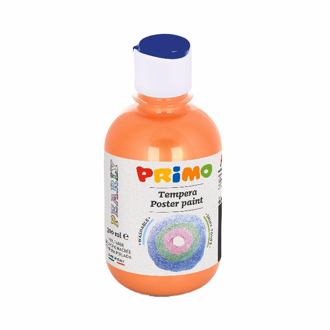 Tempera PRIMO 300 ml csillámos narancssárga