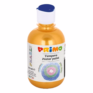 Tempera PRIMO 300 ml csillámos sárga