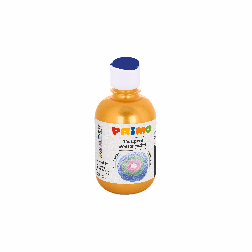 Tempera PRIMO 300 ml csillámos sárga