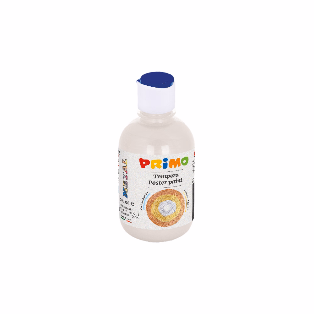 Tempera PRIMO 300 ml metál fehér