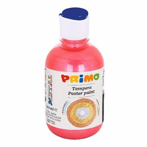 Tempera PRIMO 300 ml metál piros