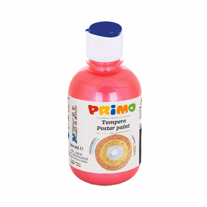 Tempera PRIMO 300 ml metál piros