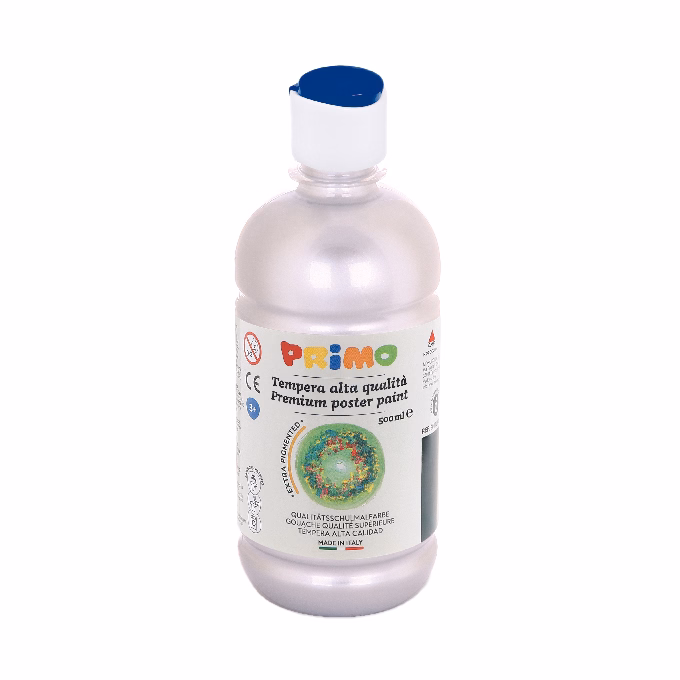Tempera PRIMO 500 ml ezüst