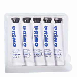 Tempera PRIMO fehér 12 ml 5 darabos