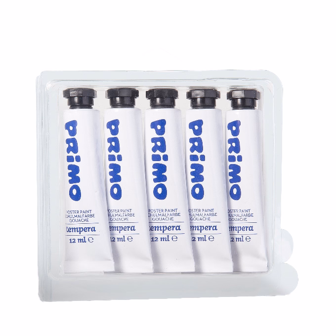 Tempera PRIMO fehér 12 ml 5 darabos