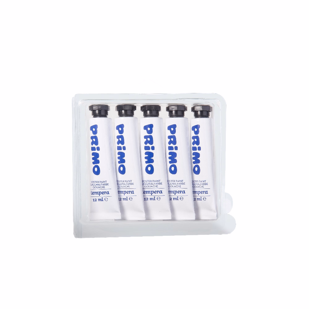 Tempera PRIMO fehér 12 ml 5 darabos