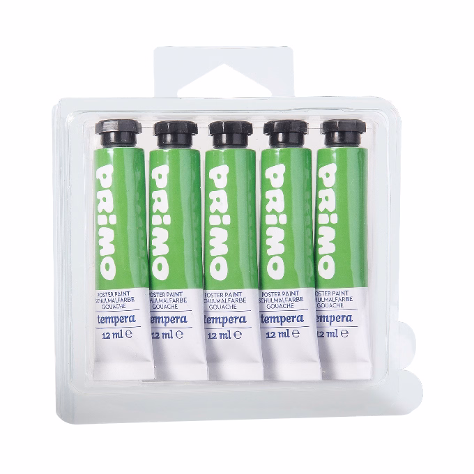 Tempera PRIMO középzöld 12 ml 5 darabos