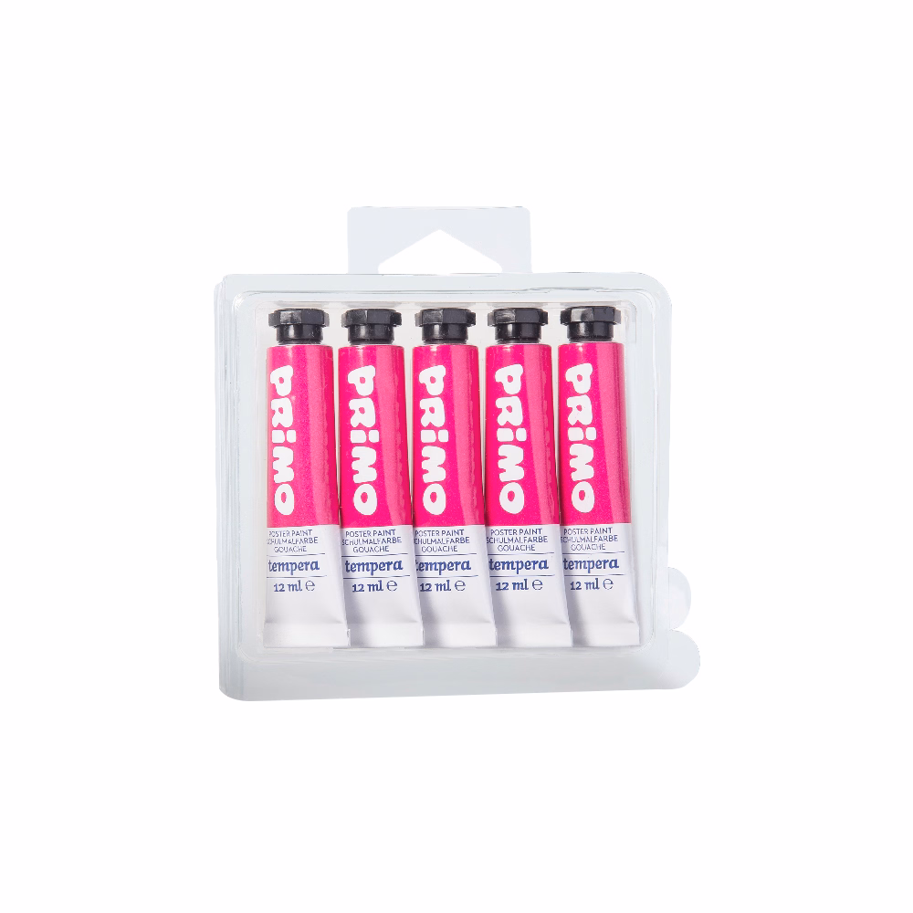 Tempera PRIMO magenta 12 ml 5 darabos