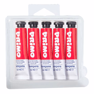 Tempera PRIMO piros 12 ml 5 darabos