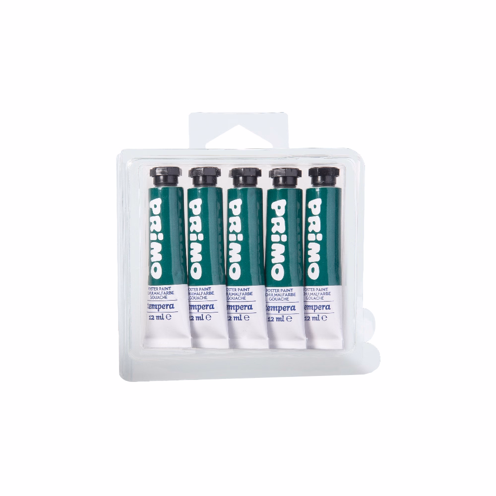 Tempera PRIMO sötétzöld 12 ml 5 darabos