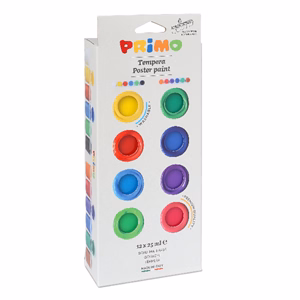 Tempera PRIMO tégelyes 25 ml 12 szín/készlet Tempera PRIMO tégelyes 25 ml 12 szín/készlet