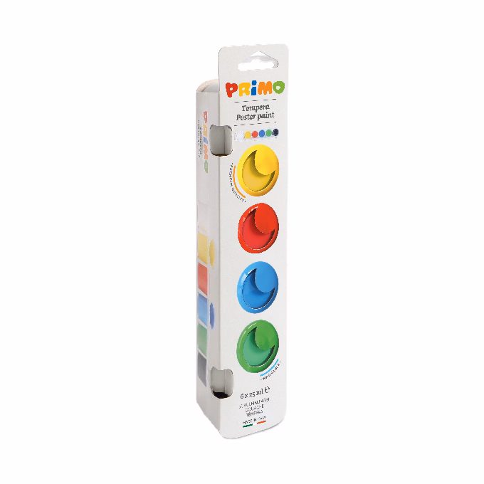 Tempera PRIMO tégelyes 25 ml 6 darabos