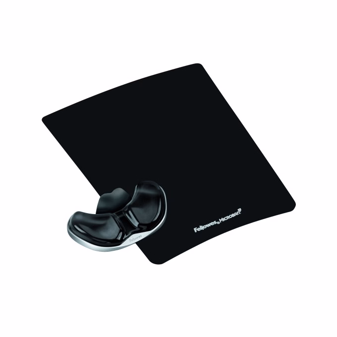 Tenyértámasz FELLOWES Health-V Crystal fekete