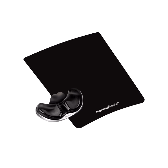 Tenyértámasz FELLOWES Health-V Crystal fekete