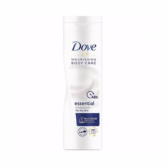 Testápoló DOVE Essential Nourishment száraz bőrre 250 ml