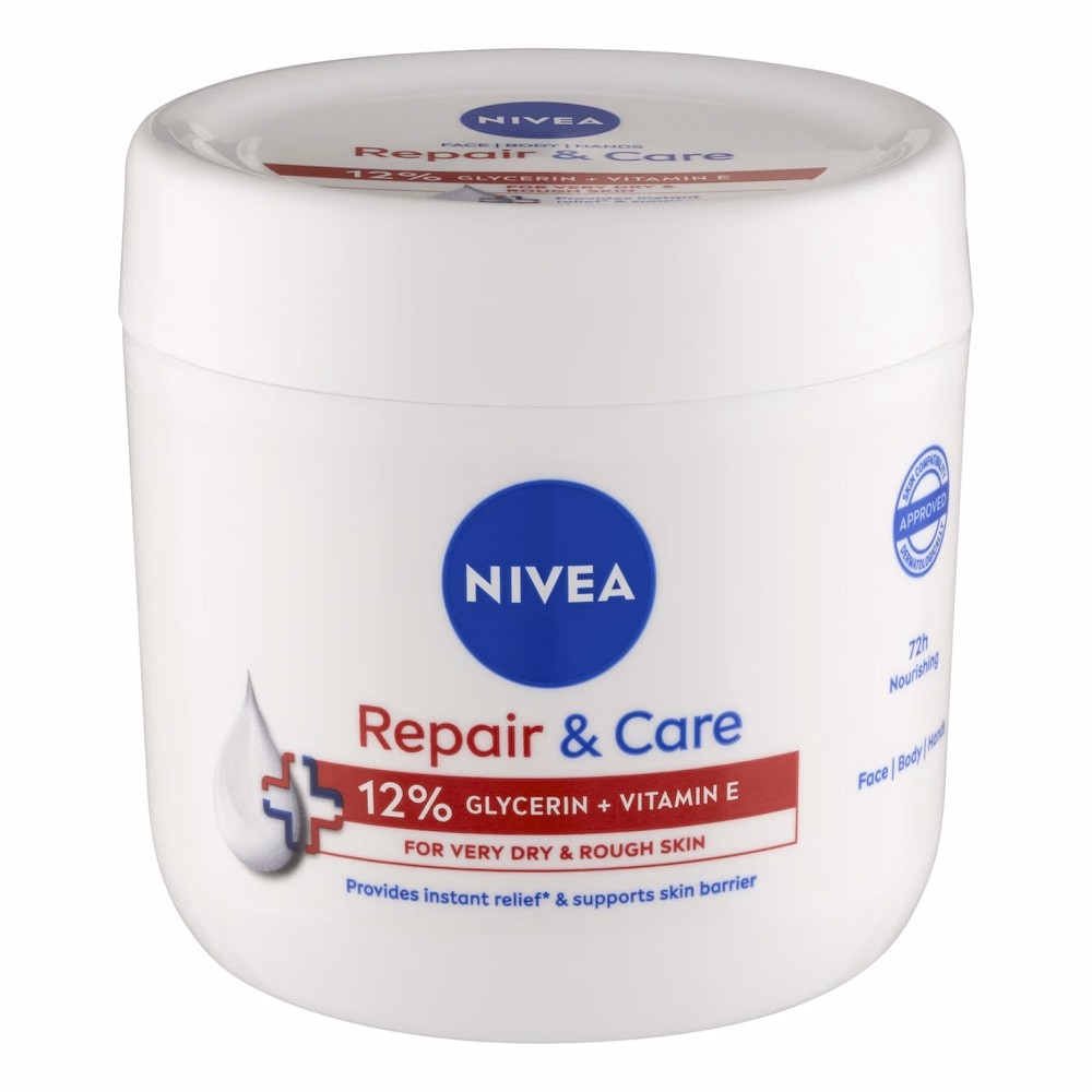 Testápoló NIVEA Repair&Care száraz bőrre tégelyes 400 ml