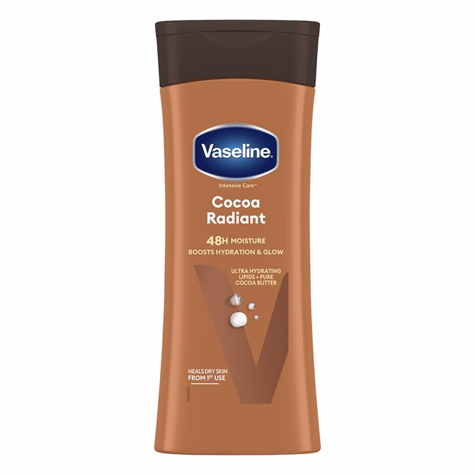 Testápoló VASELINE Cocoa Radiant hidratáló kakaóvajas 400ml