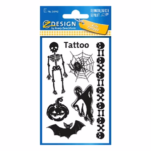 Tetoválás matrica AVERY halloween
