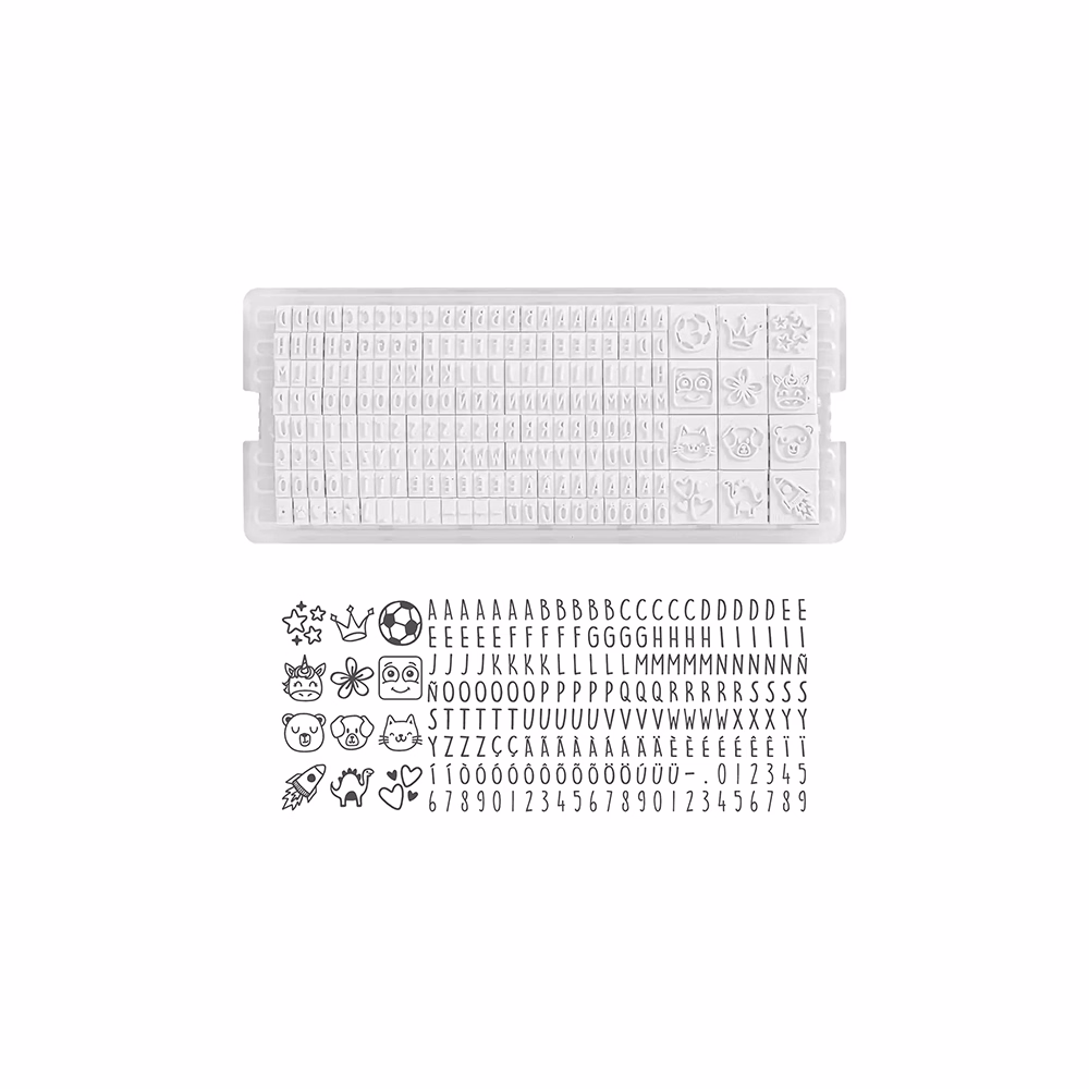 Textilbélyegző MARKY kirakós pink