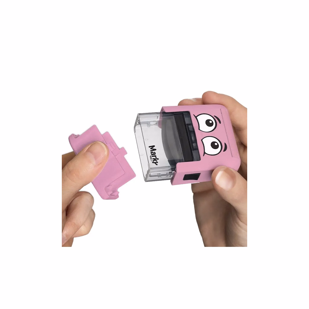 Textilbélyegző MARKY kirakós pink