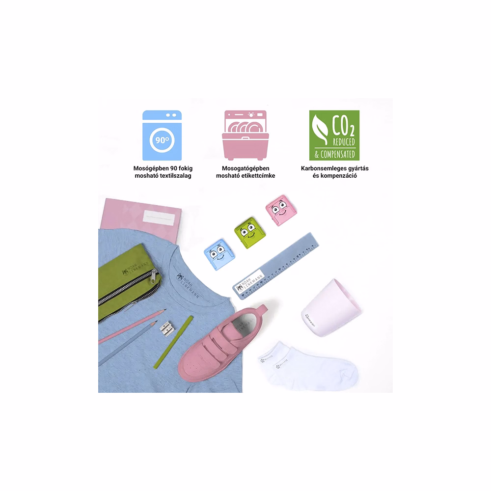 Textilbélyegző MARKY kirakós pink