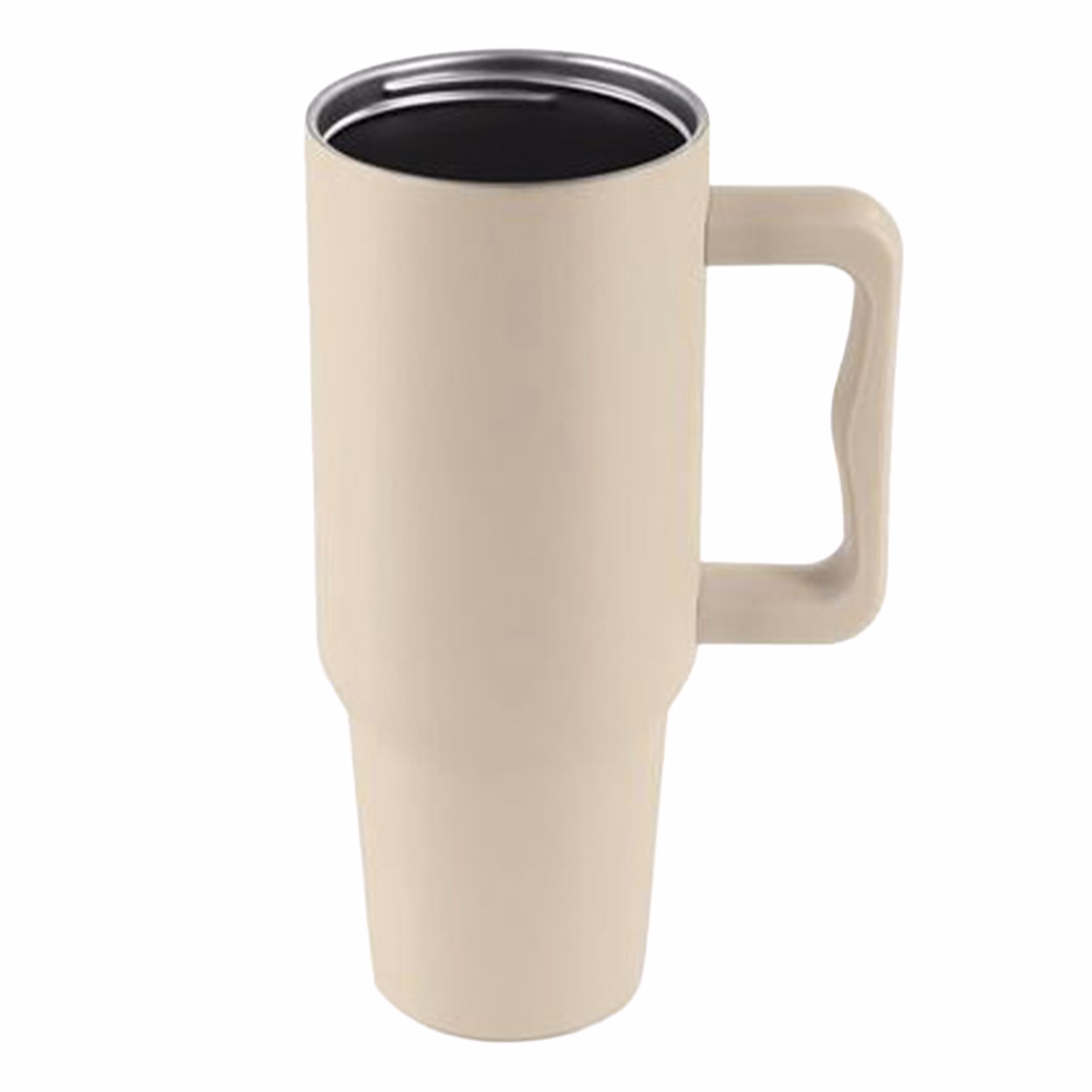 Thermo bögre füllel szívószállal 1,2 L bézs