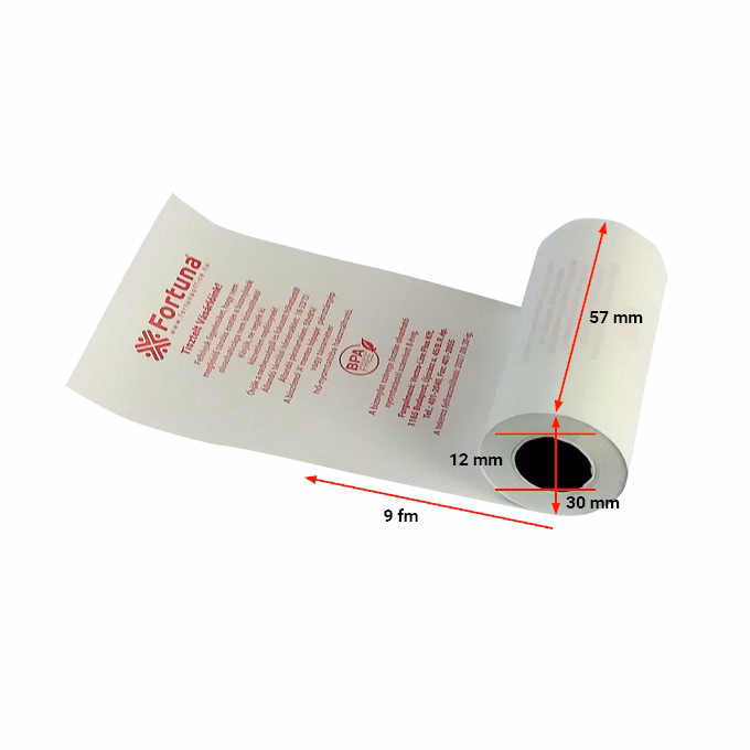 Thermo tekercs FORTUNA 57x30mm/12 9 fm BPA mentes