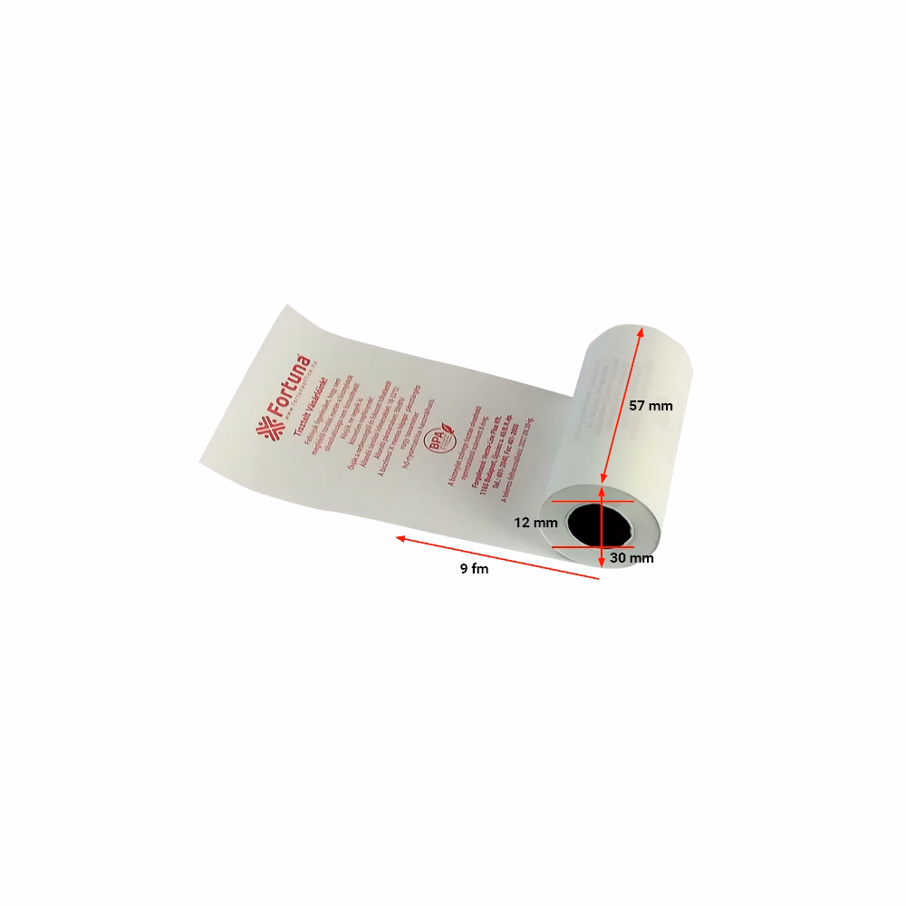 Thermo tekercs FORTUNA 57x30mm/12 9 fm BPA mentes