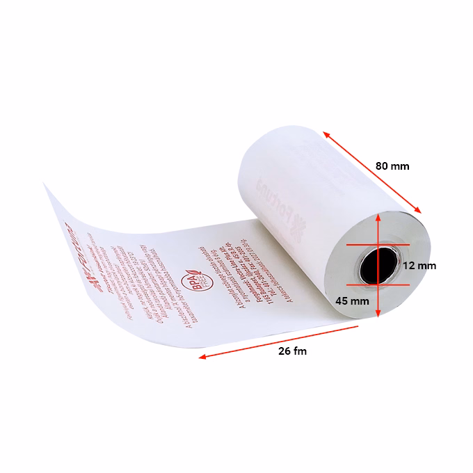 Thermo tekercs FORTUNA 80x45mm/12 26 fm BPA mentes