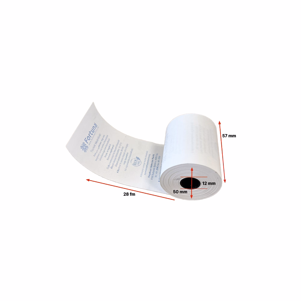 Thermo tekercs FORTUNA Premium 55 g 57x50mm/12 28 fm BPA mentes