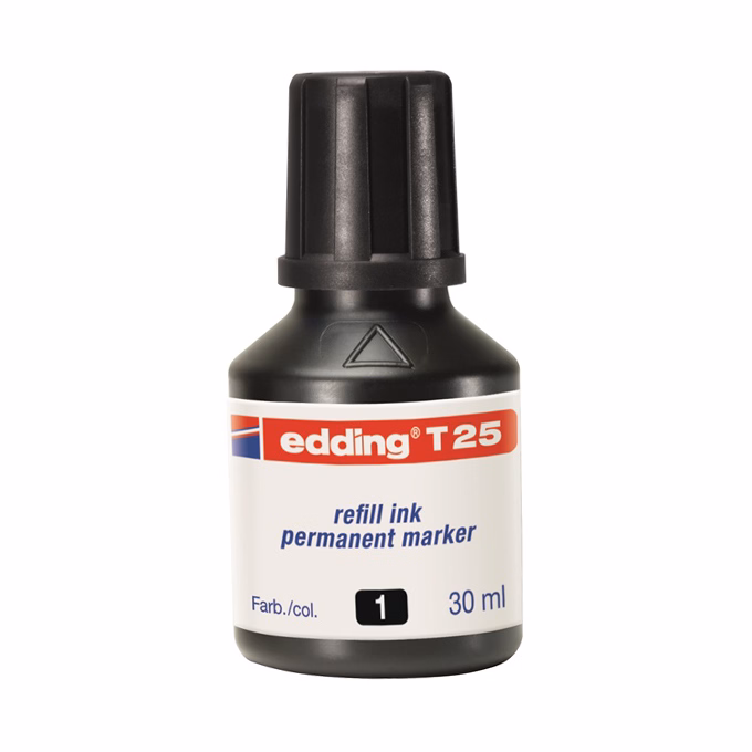 Tinta EDDING T25 fekete 25 ml