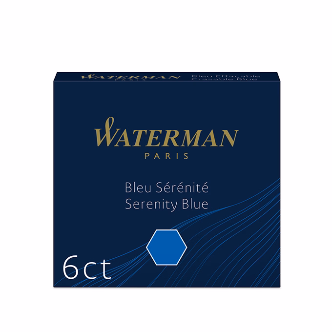 Tintapatron WATERMAN kék 6 darabos S0110940