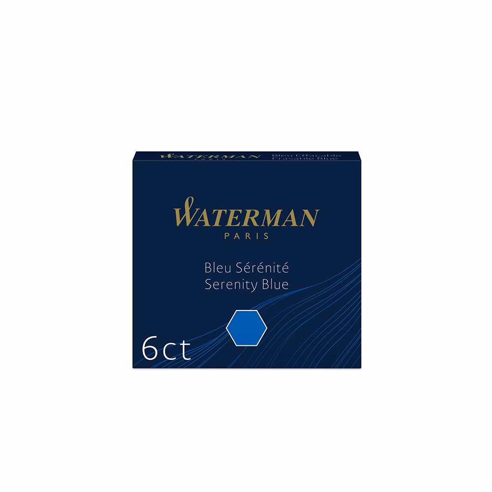 Tintapatron WATERMAN kék 6 darabos S0110940