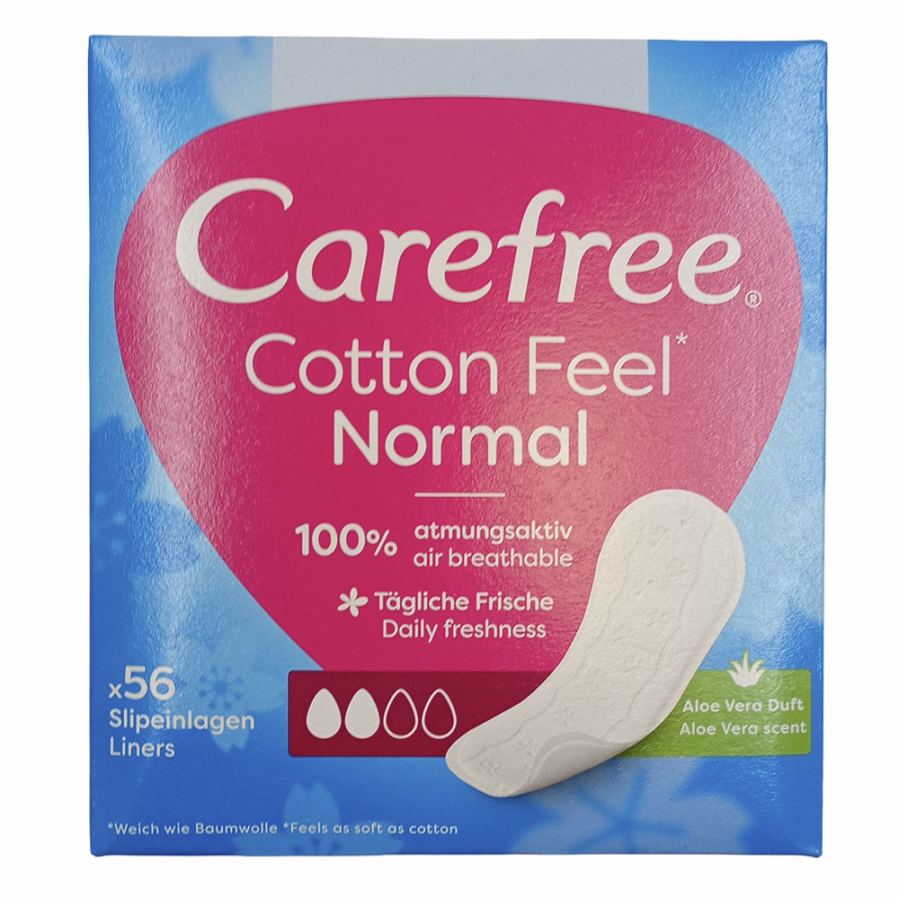 Tisztasági betét CAREFEE Cotton Aloe 56 darabos