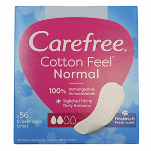 Tisztasági betét CAREFEE Cotton fresh 56 darabos