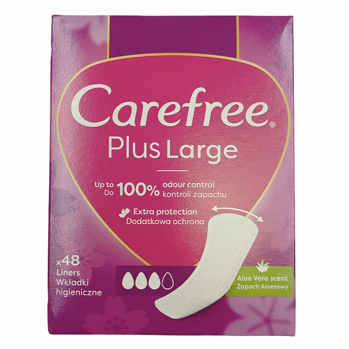 Tisztasági betét CAREFEE Large aloe 48 darabos