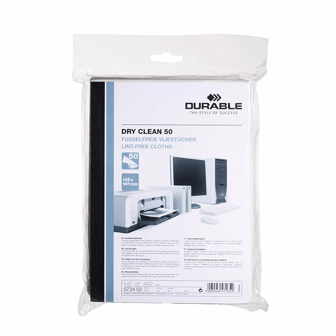 Tisztítókendő DURABLE képernyőhöz és műanyaghoz 50 darabos