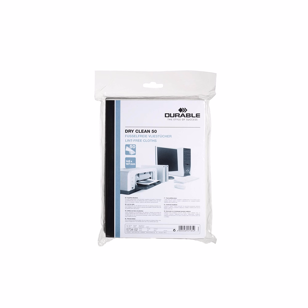 Tisztítókendő DURABLE képernyőhöz és műanyaghoz 50 darabos