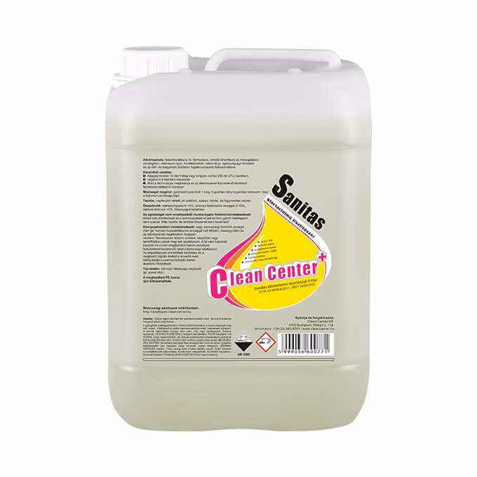 Tisztítószer klórtartalmú CLEAN CENTER Sanitas 5L